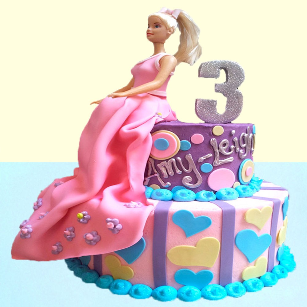 3 Tier Birthday Crown Cake | bakehoney.com