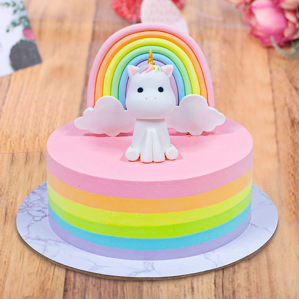 Rainbow Theme Gems Popsicle Tall Cake – Magic Bakers, Delicious Cakes