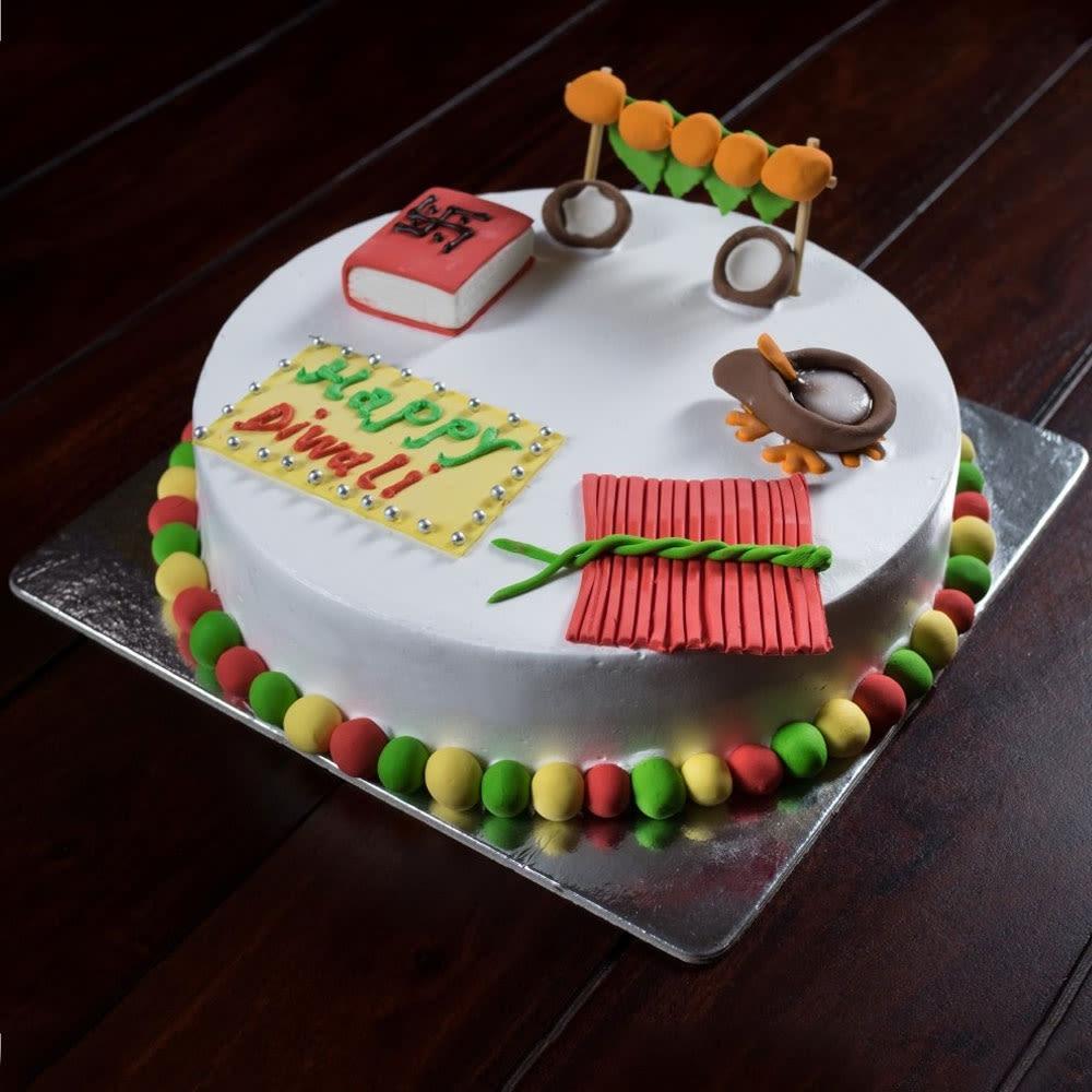 Golden / Black 1 Pc Happy Diwali Acrylic Cake Topper, Packaging Type:  Packet at Rs 12/piece in Rajkot