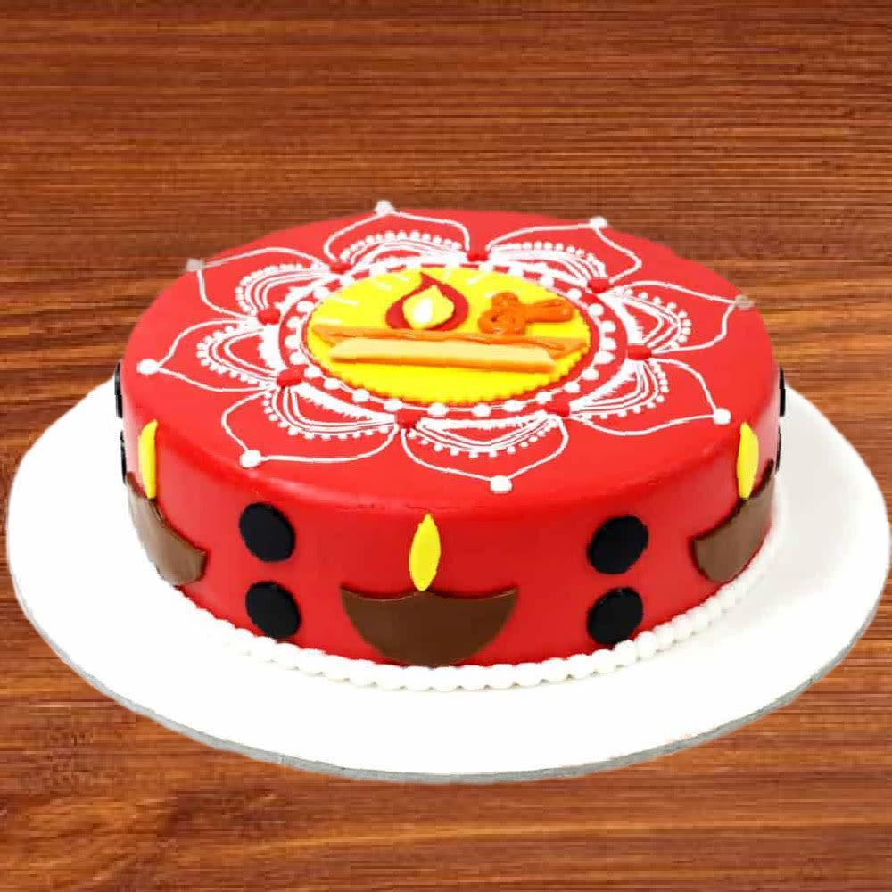 Rangoli Cake - Luv Flower & Cake