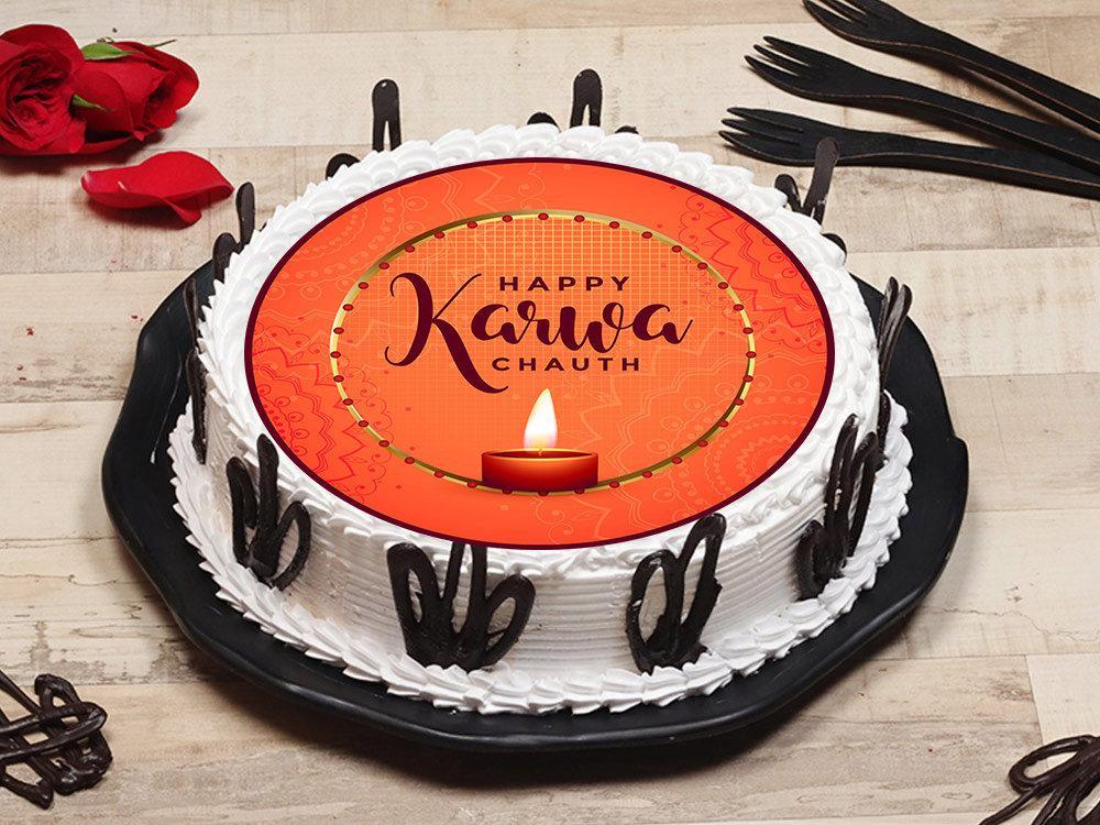 Karwa Chauth Special New flavour Cake in 5 min. No Baking , Cooking. Cake  for Birthday Anniversary . - YouTube