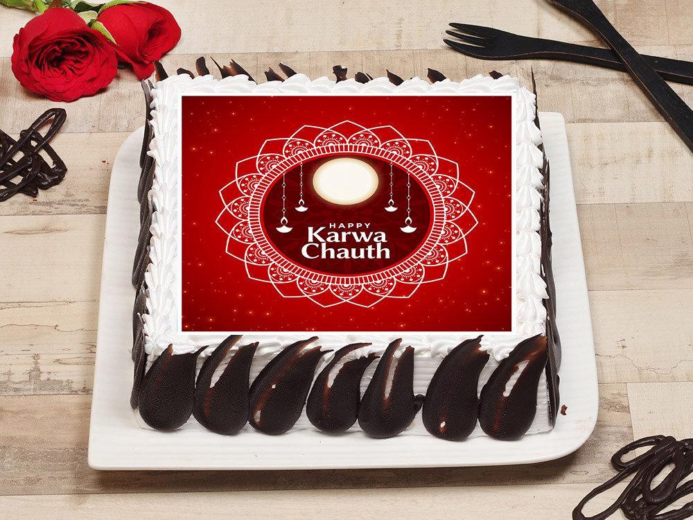 Karwa Chauth Cake | Karwa Chauth Cake Suratgarh Rajasthan - Loji Cake