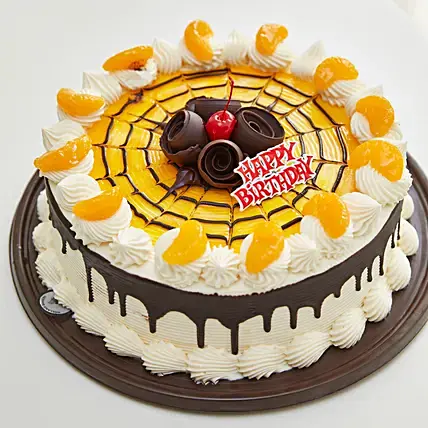 happy birthday fruit cake