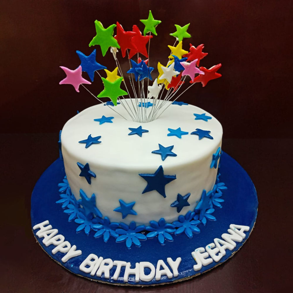 Star shaped cake :-) | Birthday cake kids, Star cakes, Baking with kids