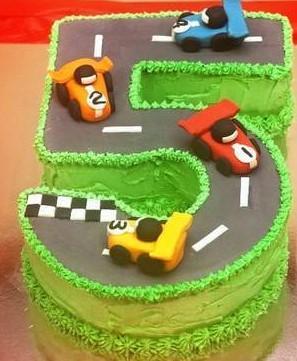 Dawn's Divine Delights: Number 3 Race Track Cake