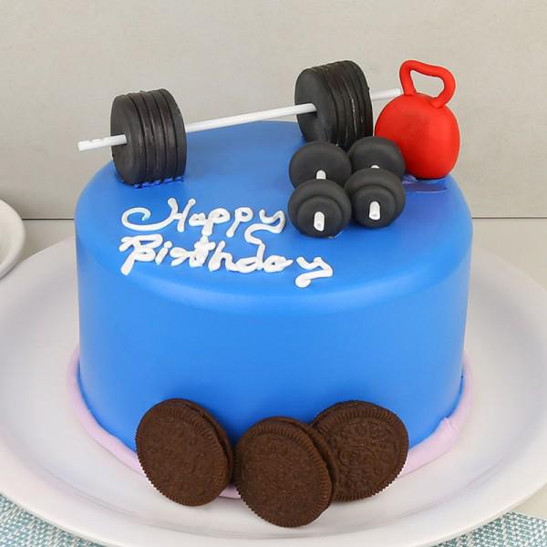 Gym Theme Cake - Cake House Online