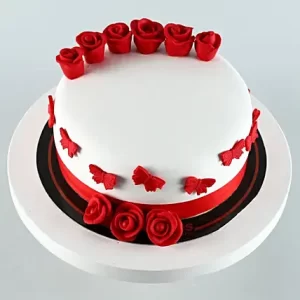 Red Roses Designer Truffle Cake