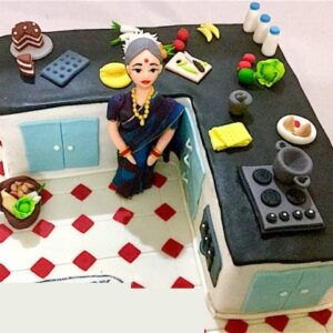 Kitchen Chef Theme Cake With Chocolate Flavors In Delhi and Noida