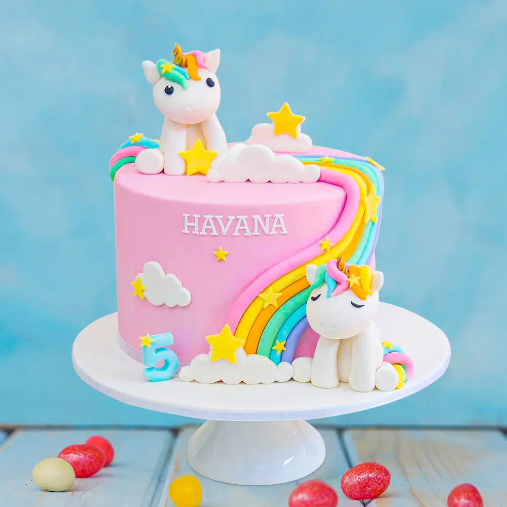 Pink Unicorn Cream Cake – Creme Castle