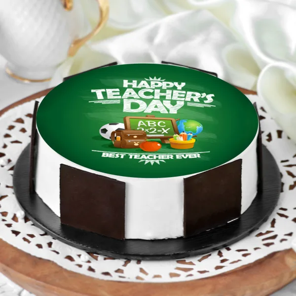 Thank You Dear Teacher Cake For Best Teacher With Name