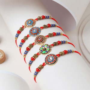 Antique Mandala Rakhi Set