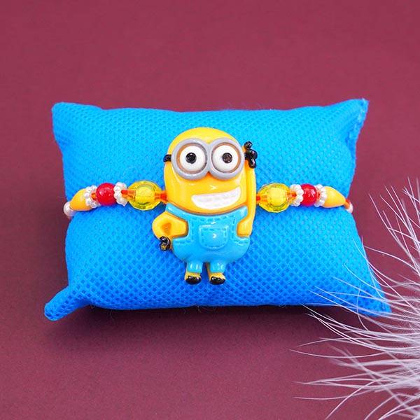 Minion Rakhi N Bhaiya Bhabhi Rakhi with Rasgulla - Image 3