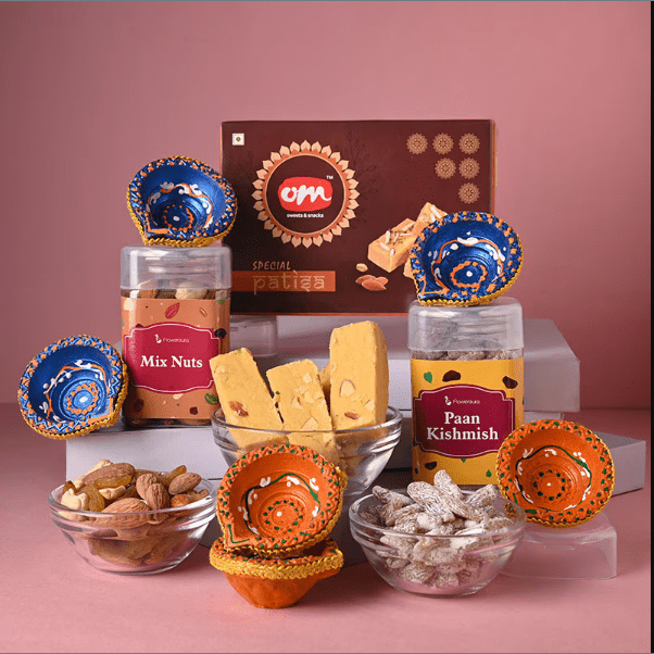 Patisa With Nuts N Diyas