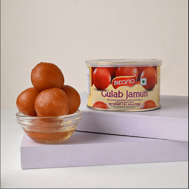 Colorful Brass Diya n Gulab Jamun Combo - Image 2