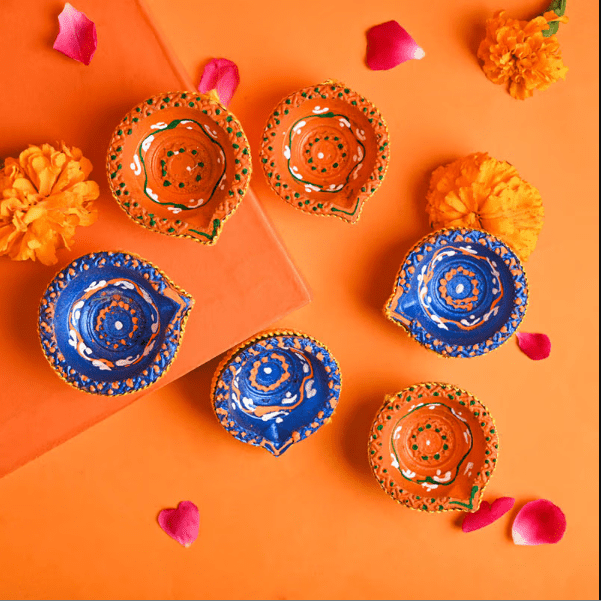 Patisa With Nuts N Diyas - Image 3