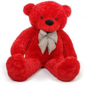 5 feet Red teddy bear