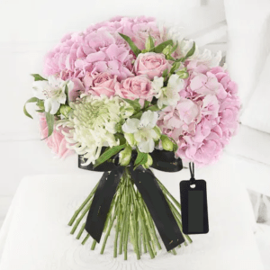 Luxury Hydrangea and Disbuds Hand Tied