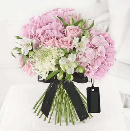 Luxury Hydrangea and Disbuds Hand Tied