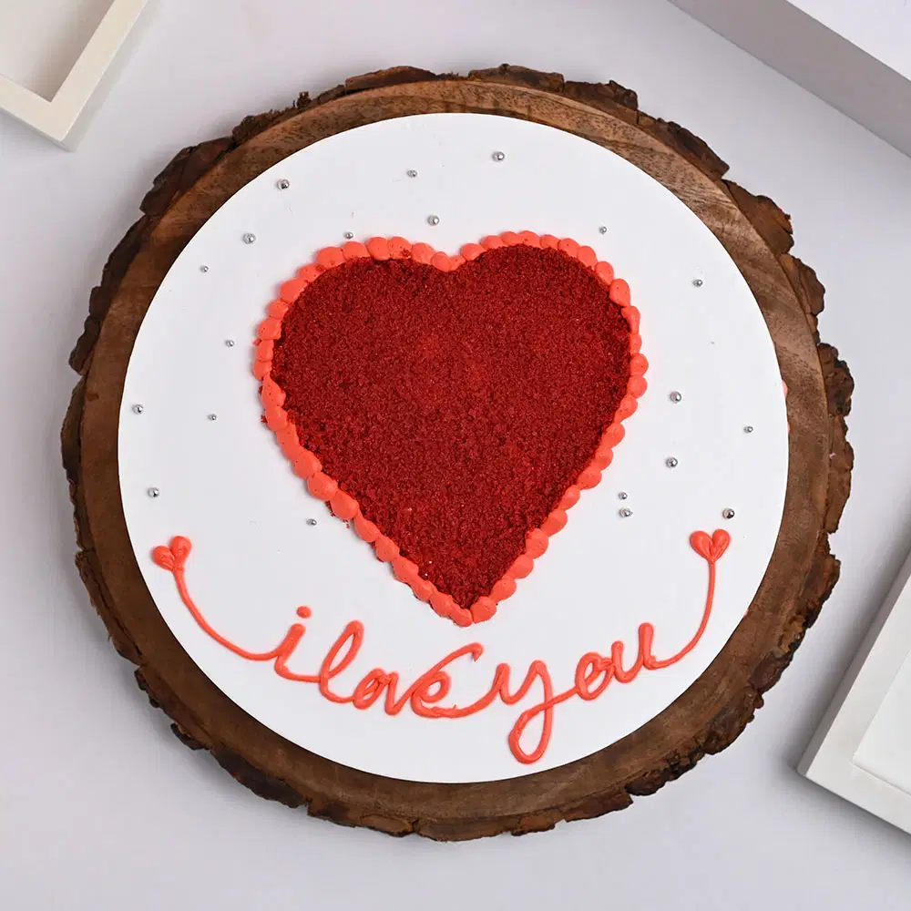 Red Velvet I love You Cake - Image 2