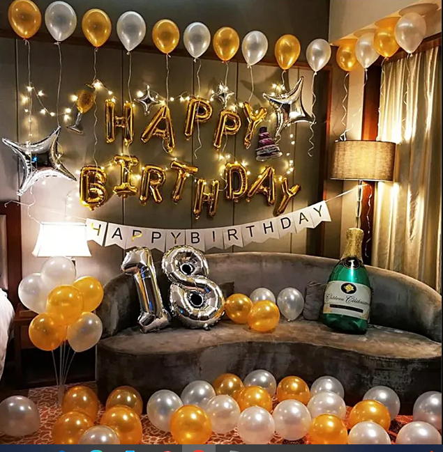 Birthday Sparkling Balloon Decor