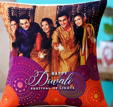 Festival of Light Diwali Personalised Cushion