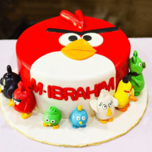 Angry Bird Fondant Cake