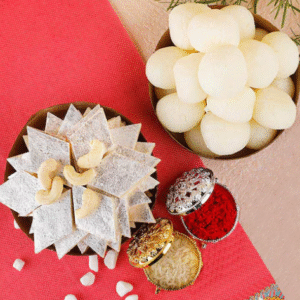 Rasgulla and Kaju katli combo
