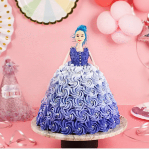 Shades of Purple Barbie Cake
