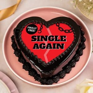 Single Again Truffle Heart Cake 500 g