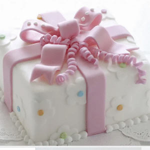 Pink Bow Wrap Chocolate Cake 1 Kg