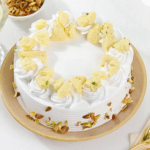 Floral Rasmalai Cream Cake