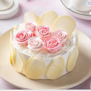 Rosy White Forest Cake Half Kg
