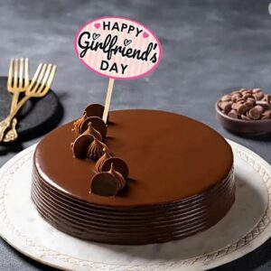 Eggless Sweet Truffle Hug Cake for Girlfriends Day 500 g
