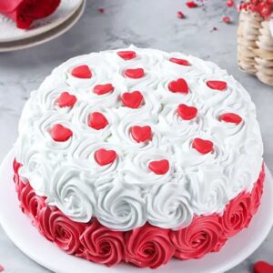 Red & White Swirl Chocolate Cake 500gm