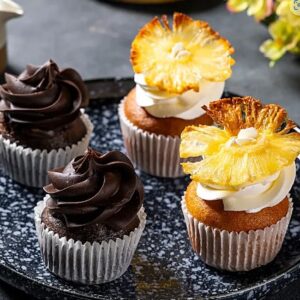 Chocolate Truffle & Pineapple Cup Cake - Set of 4