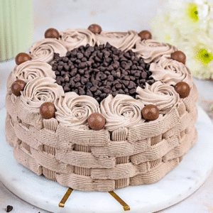 Basketweave Design Chocolate Cake- Half Kg
