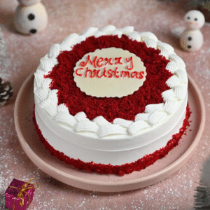 Merry Christmas Red Velvet Cake