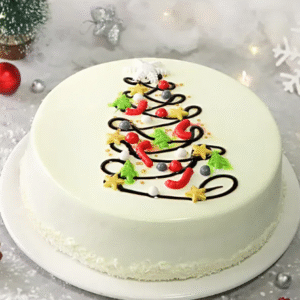 Chocolate Christmas Cake Half Kg