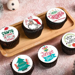 Six Xmas Themed Cupcakes