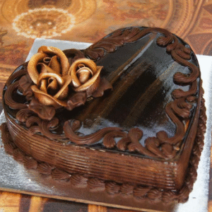 Heart Shape Choco Truffle Cake