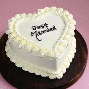 Just Married Wedding Cake