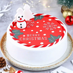 Snowy Christmas Chocolate Cake- 1Kg
