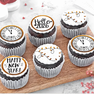 Hello 2026 Photo Cupcake