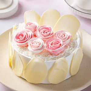 Rosy White Forest Cake Half Kg Eggless
