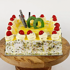 Cream Drop Cherry Pineapple Cake Half Kg