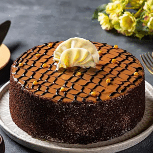 Heavenly Butterscotch Cream Cake Half Kg Eggless