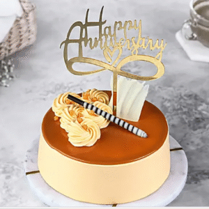 Anniversary Butterscotch Eggless Cake