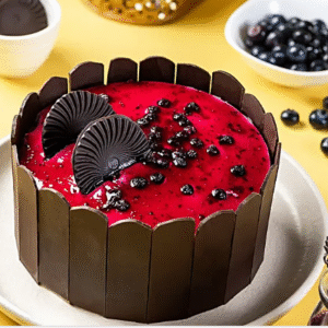 Blueberry Designer Cake- Eggless Half Kg