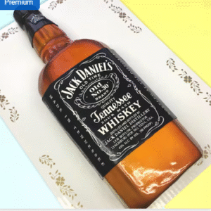 Jack Daniels Bottle Shaped Cake