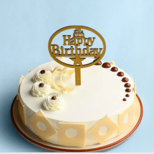 Delicious Butterscotch Birthday Cake